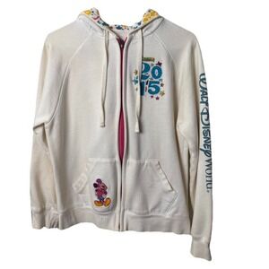 Walt Disney World Hoodie Sweatshirt Youth Girls M Full Zip 2015